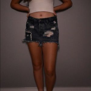 Vintage Havana jean skirt